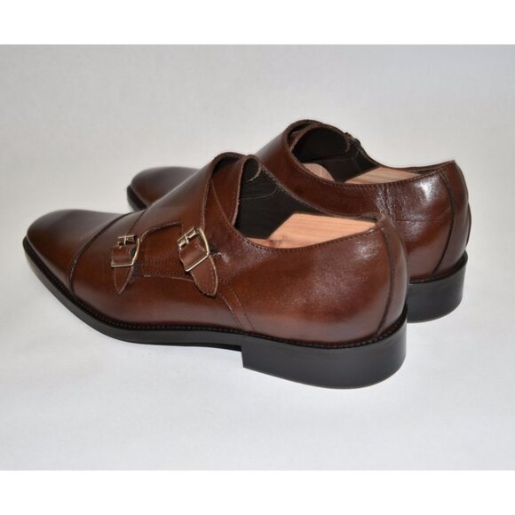 New! To Boot New York \'Morgan\' Double Monk Strap Marrone Brown Sz 10 $325 DD222A main image 4